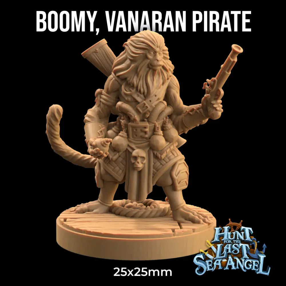 Dapper Fox Minis: Boomy, Vanaran Pirate RPG Miniatures Dapper Fox   