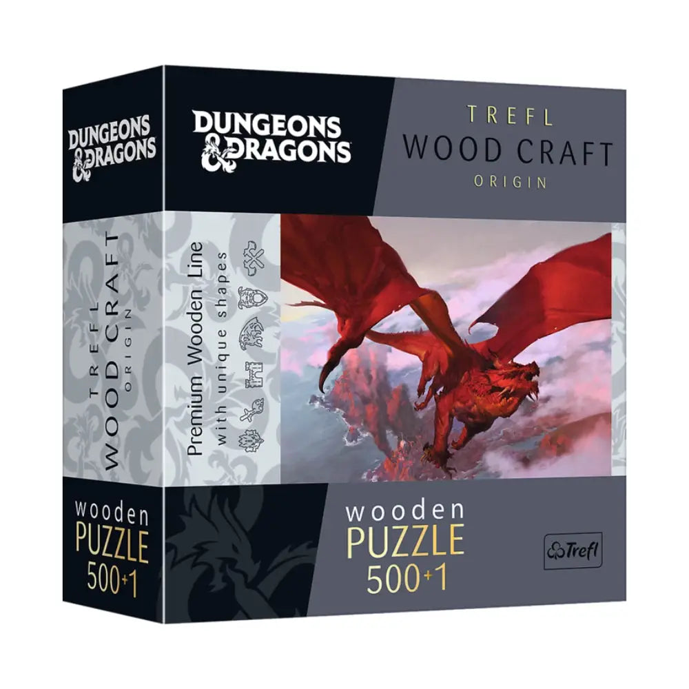 Dungeons and Dragons Ancient Red Dragon Wooden Puzzle - Puzzles