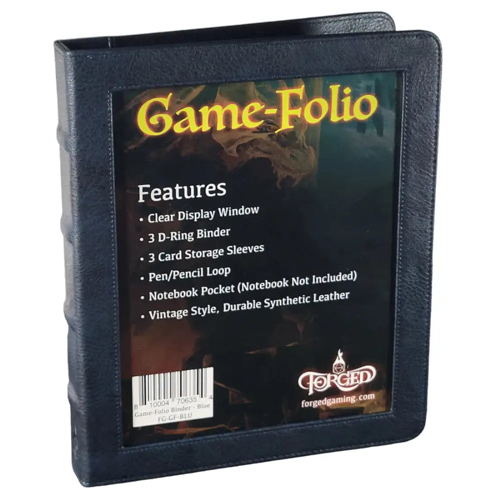 Game-Folio RPG Binder and Character Journal Dungeons & Dragons Forged Gaming Black  