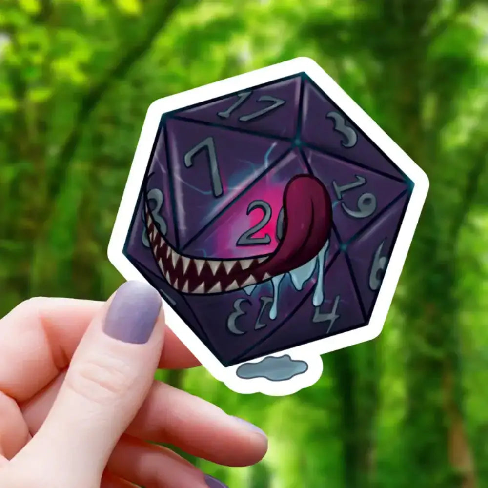 Hungry Mimic D20 Sticker Toys & Gifts Mimic Gaming Co   