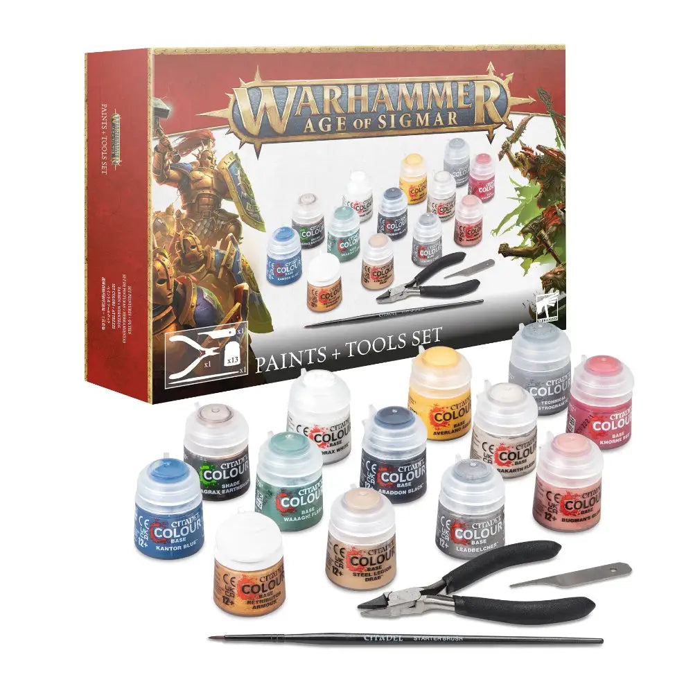 Warhammer Age of Sigmar Paints and Tools Set - 4th Edition - Age of Sigmar