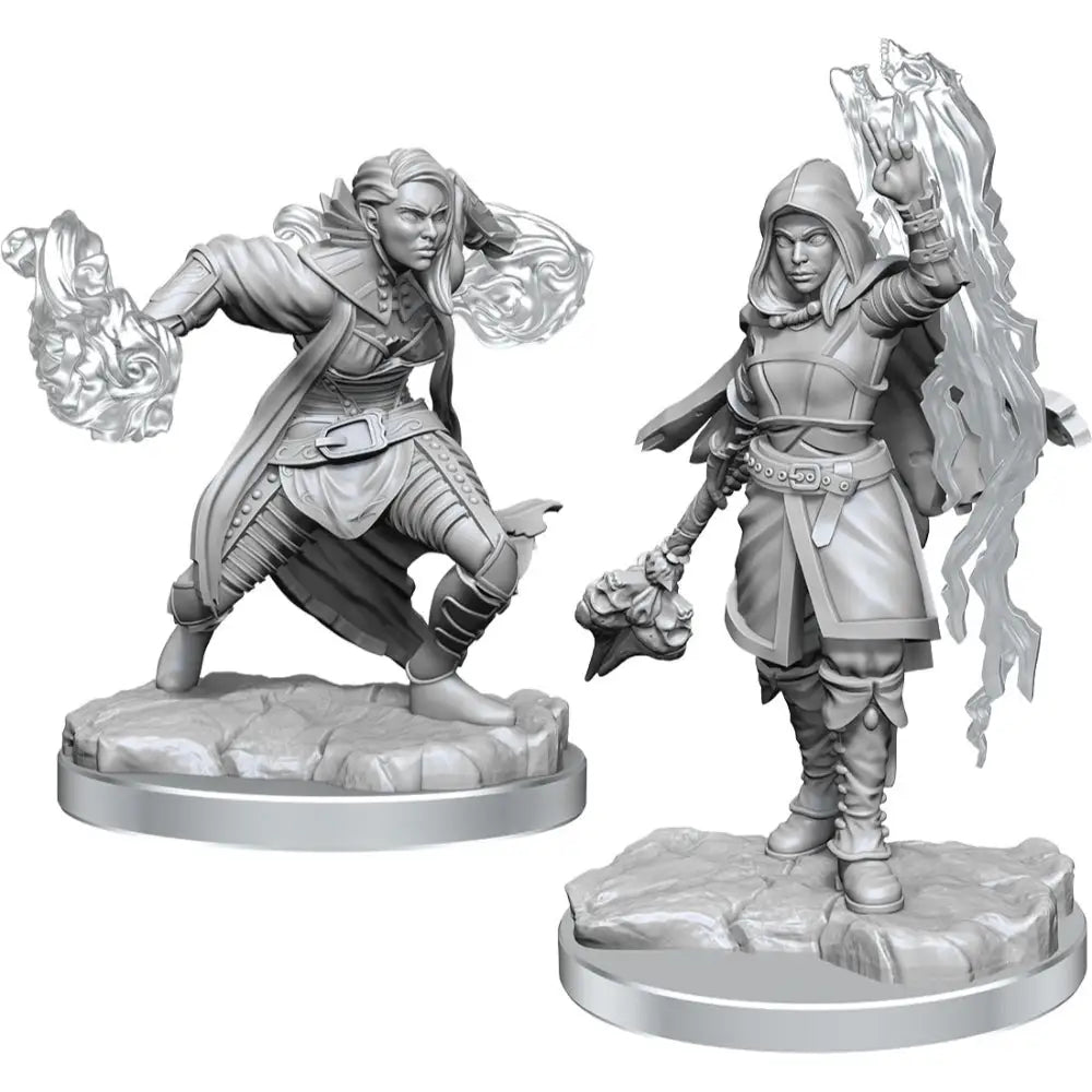 WizKids Unpainted Half-Elf Warlock (2) RPG Miniatures WizKids   