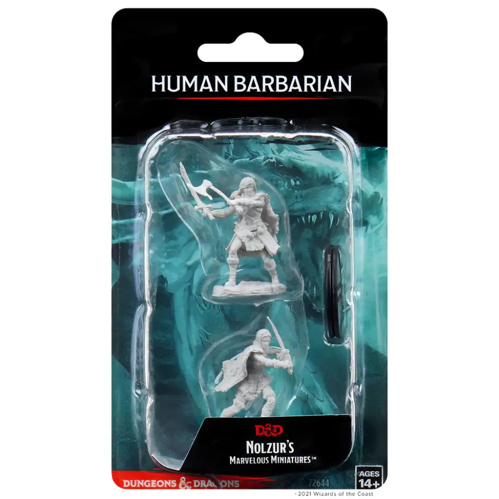 WizKids Unpainted Human Female Barbarian (2) RPG Miniatures WizKids   