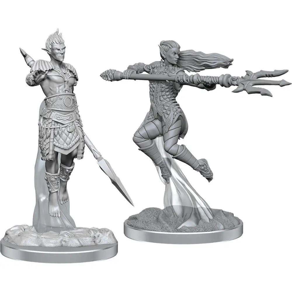 WizKids Unpainted Sea Elf Fighters (2) RPG Miniatures WizKids   